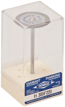 h355f220 диск алмазный - жёлтый ø 22мм - двухсторонний алмазная крошка по краю, horico