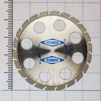 h333c450 диск алмазный d=45mm двухсторонний перфорированный с резьбой по краю, красный horico