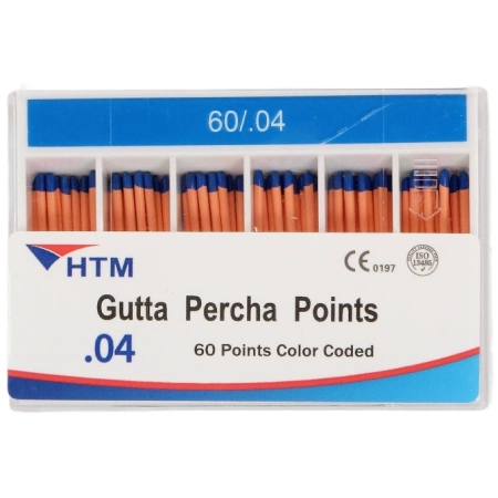 Гуттаперчевые штифты 04 №60 (60 шт) HTM Dent