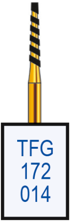 tfg172014 бор алмазный fg - конус усеченный - 014 серый horico