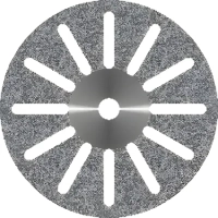 диск алмазный 12 прорезей, диаметр 22 мм (1 шт) агри