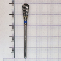 239190060 фреза твс - груша - 060 синий насечка крестообразная стандарт, мет/сплавы, пластмасса, гип