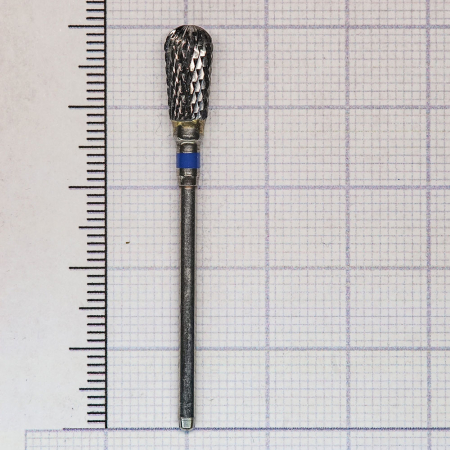 239190060 Фреза твс - груша - 060 синий насечка крестообразная стандарт, мет/сплавы, пластмасса, гип