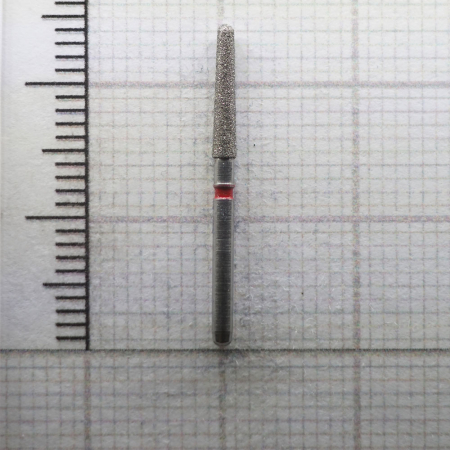 fg199c018 бор алмазный fg - конус закругленный - 018 красный horico