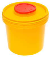 емкость-контейнер для сбора острого инструментария (1,0 л) класс б , форма круг, инновация