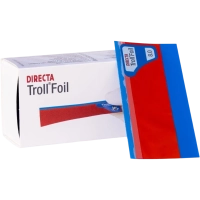 фольга артикуляционная trollfoil двусторонняя красная 8 мкм (100 шт) directa