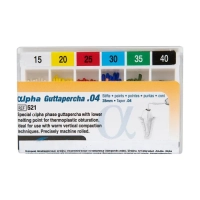 гуттаперчевые штифты альфа 04 №15-40, 60шт., vdw