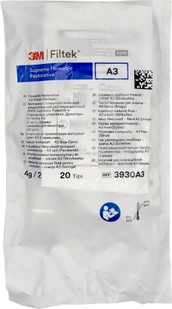 филтек supreme flowable restorative a3 (2шпр*2г) - жидкотекучий реставрационный материал (3m espe)