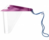 экран защитный для лица бордовый (козырек + 3 щитка) op-d-op (i)