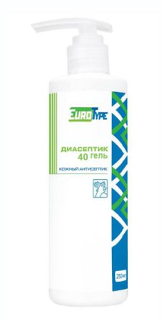 Средство дезинфицирующее "Диасептик-40 гель" 250мл  (ТМ EuroType)