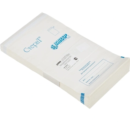 Пакеты "СтериТ" (180 х300мм) из белой влагопрочной бумаги самоклеящиеся, 100 шт (ВИНАР)