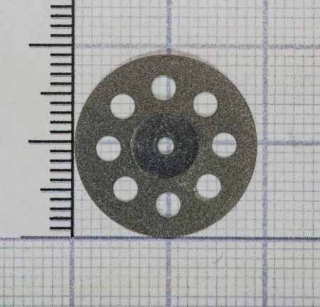 H353F190 Диск алмазный - жёлтый Ø 19мм - двухсторонний перфорированный, HORICO