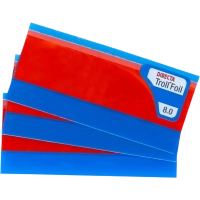 фольга артикуляционная trollfoil двусторонняя красная 8 мкм (100 шт) directa