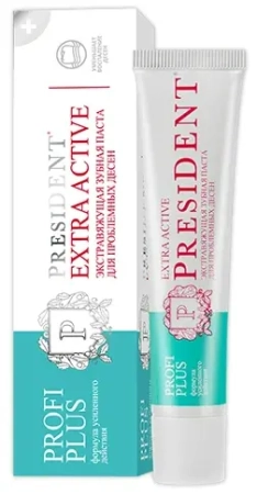 Зубная паста PRESIDENT PROFI PLUS Extra Active 30мл
