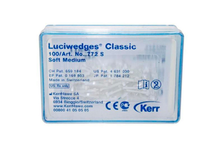 Клинья Luciwedges Classic Soft Medium, светопроводящие, 100шт., арт. 772S, Kerr