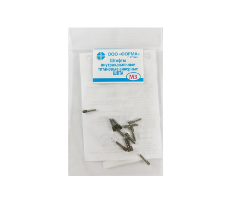 Штифты внутриканальные титановые анкерные M3, Форма
