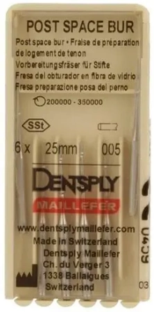 Бор для удаления гуттаперчи Post Space Bur 005/25мм (6 шт) Maillefer