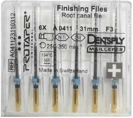 ProTaper / ПроТейпер машинные 31 мм F3 - синие финишные (6 шт) Maillefer