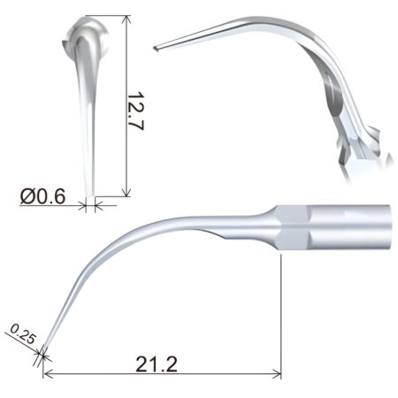 насадка pd7 к скалеру (подходит к dte, satelec, nsk) woodpecker