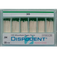штифты бумажные абсорбирующие 04 №35 (100 шт) dispodent