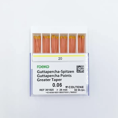 Гуттаперчевые штифты ROEKO 06.20