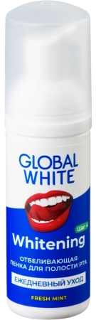 пенка global white отбеливающая 50мл