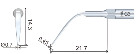 насадка g3 к скайлеру для снятия зубных отложений, woodpecker