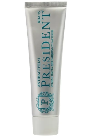 зубная паста president®  antibacterial 50мл