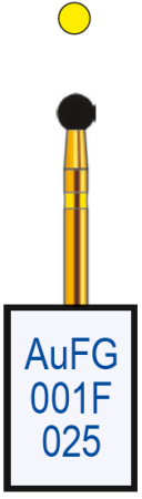 aufg001f025 бор алмазный fg - шар - 025 желтый horico