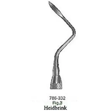 Элеватор зубной изогнутый левый "Heidbrink" №3 (332) Cornerstone