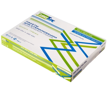 Пакеты для стерилизации 305мм х 430мм (200шт), EuroType (ТК=5шт)