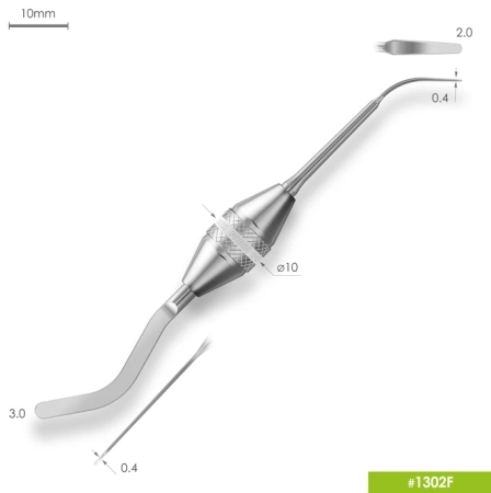 гладилка серповидная двухсторонняя 1302f fabri