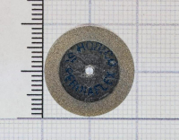 h355f190 диск алмазный - жёлтый ø 19мм - двухсторонний алмазная крошка по краю, horico