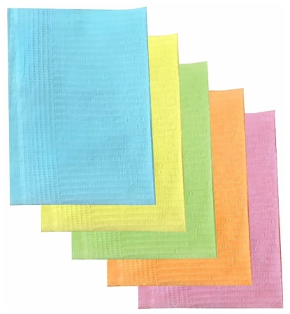 Салфетки бумажно-полиэтиленовые ламинированные, 33 х 45 см., голубые, 500 штук, "ELEGreen"