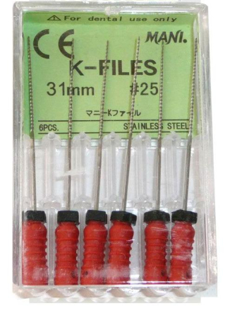 K-Files 31 мм, №25, 6шт (MANI)