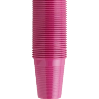 стаканы пластиковые, 100шт., фуксия, euronda