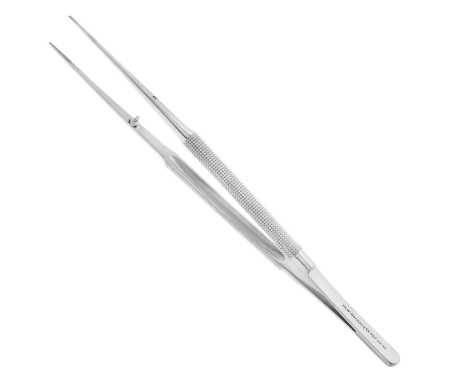 Микро-пинцет анатомический прямой Gomel, 18см, 22-32* (HLW Dental Instruments)