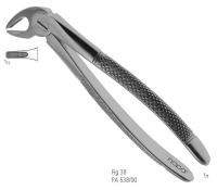 щипцы извлекающие для резцов и клыков нижней челюсти №38, pa 538/00, nopa