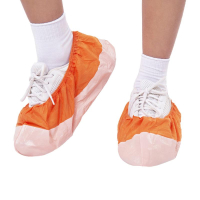 бахилы медицинские одноразовые из нетканного материала, ламинированные (оранжевый/белый), 250пар