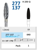 277137040 фреза твс - олива - 040 серый насечка агрессивная спирально-зубчатая мет.сплавы пластм. ти