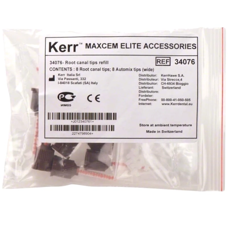 Насадки для цемента Maxcem Elite (8 Automix tips wide + 8 Root-canal tips) Kerr
