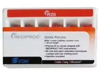 гуттаперчевые штифты reciproc  №25, 60шт., v04 0214 028 025, vdw