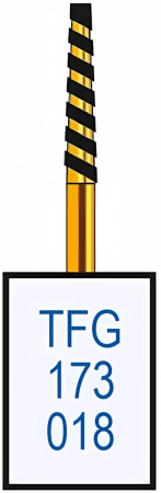 tfg173018 бор алмазный fg - конус усеченный - 018 серый horico