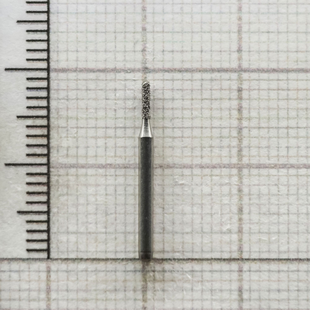 fg139009 бор алмазный fg - цилиндр с закругленным концом - 009 серый horico