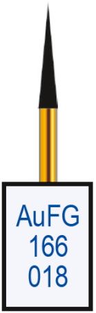 aufg166018 бор алмазный fg - конус остроконечный - 018 серый horico