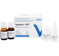 цемион арт (цвет а2) - стеклоиономерный цемент химического отверждения, 20г+30мл., "владмива"