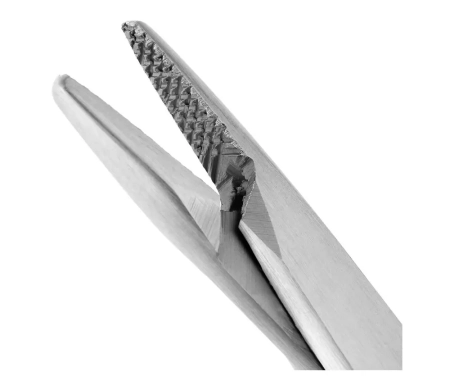 иглодержатель хирургический derf, 12,5см. (hlw dental instruments)