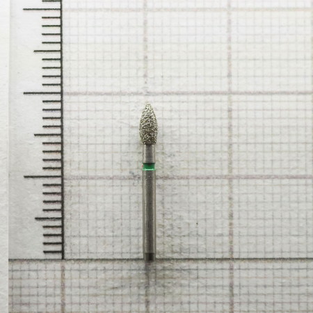 fg257g023 бор алмазный fg - олива остроконечная - 023 зеленый horico