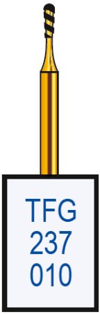 tfg237010 бор алмазный fg -  грушевидный  - 010 серый horico