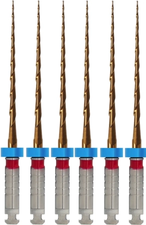 MultiTaper Files Gold, 31мм, WP 21, размер 06-25, стерильные машинные файлы (6 шт) Eurofile